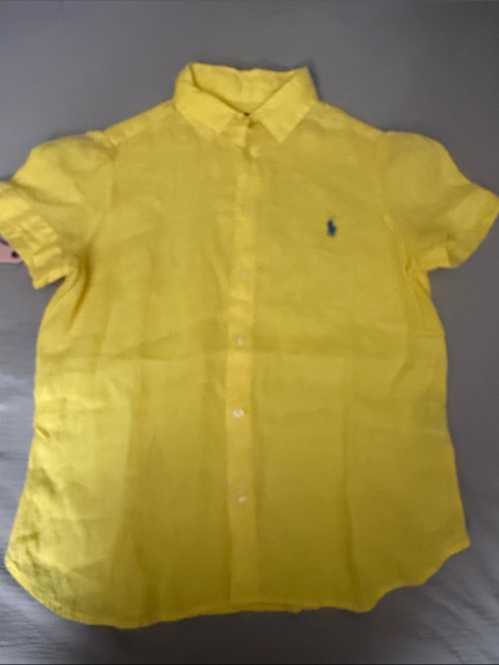 Ralph Lauren 100% Linen Short-Sleeve Button-Up